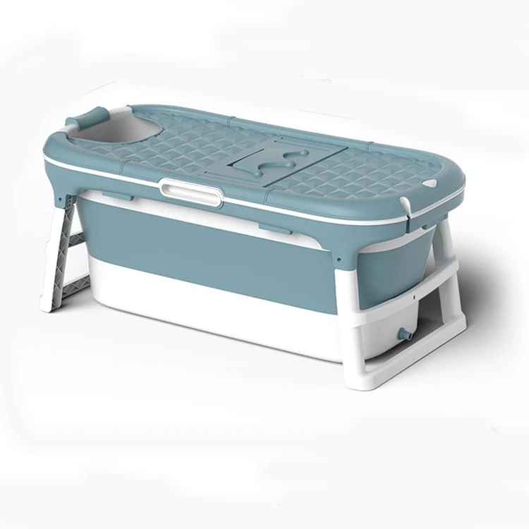 150CM wholesale hot sale customizable color plastic freestanding collapsible portable tub for adults