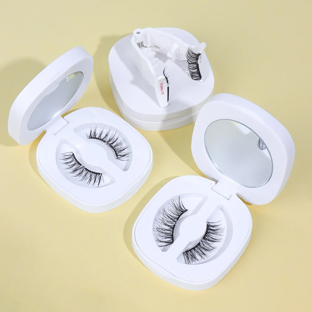 Soft Magnetic Eyelashes Reusable Magnetic Lashes with Magnets Tweezer Natural Thick False Eyelashes Soft Eyelashes Extension