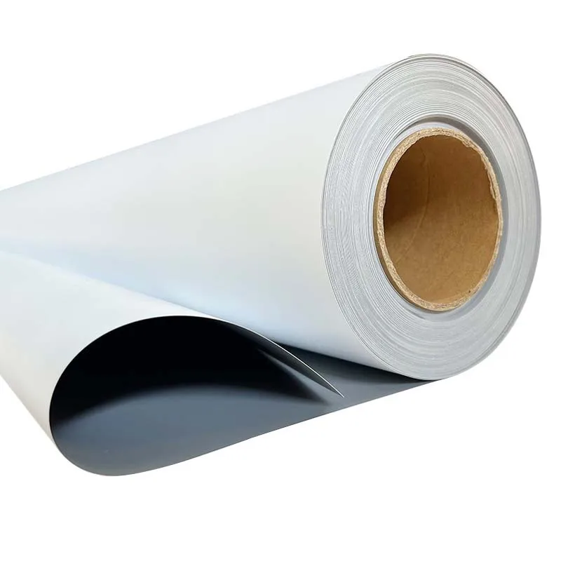 Manufacturer Wholesales 170 Mic Grey Back PVC Recyclable Eco-friendly Pull up Banner Roll Material