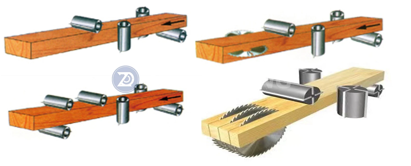 Woodworking Machinery 4 Spindles Moulder Machine for Solid Wood Furniture