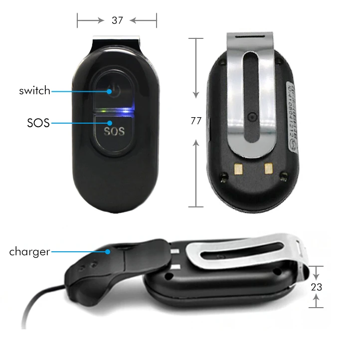 2G Mini GPS Tracker Waterproof Long Standby LK106 Sim Card SOS Child Pets Dogs Personal Mini GPS Tracker Locator