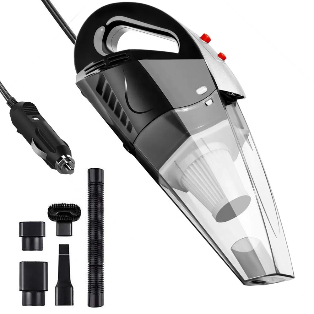 Портативный автомобильный пылесос для влажной и сухой уборки, 12 В постоянного тока