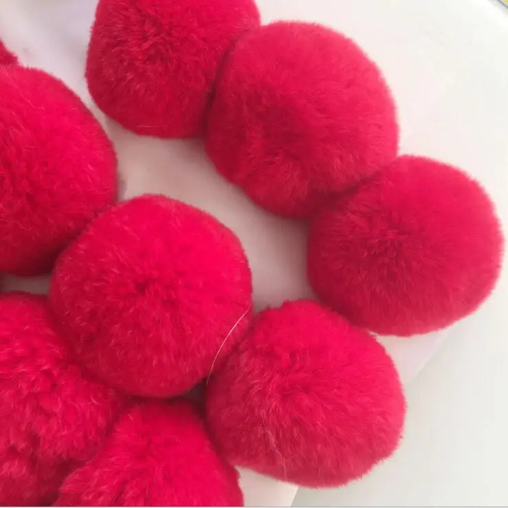 Рекламный подарок DIY аксессуары помпоны из искусственного меха много размеров Помпоны кролика