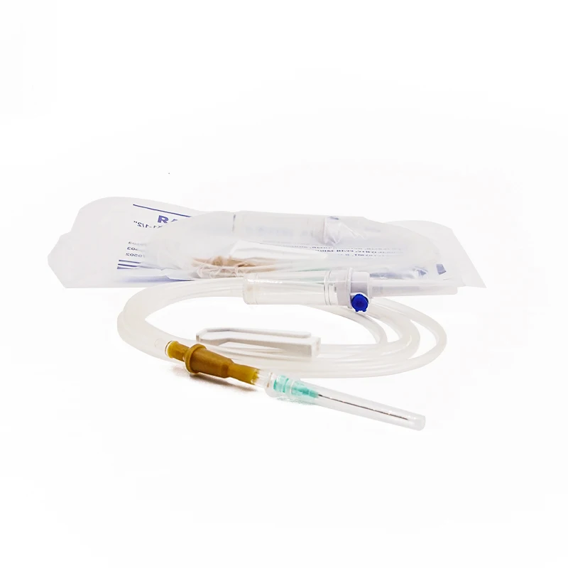CE ISO iv infusion set medical use disposable set with flow regulator