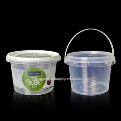 Frozen safe food grade disposable custom logo printed 250g 500g plastic cup for ice cream with lids tamper evidence