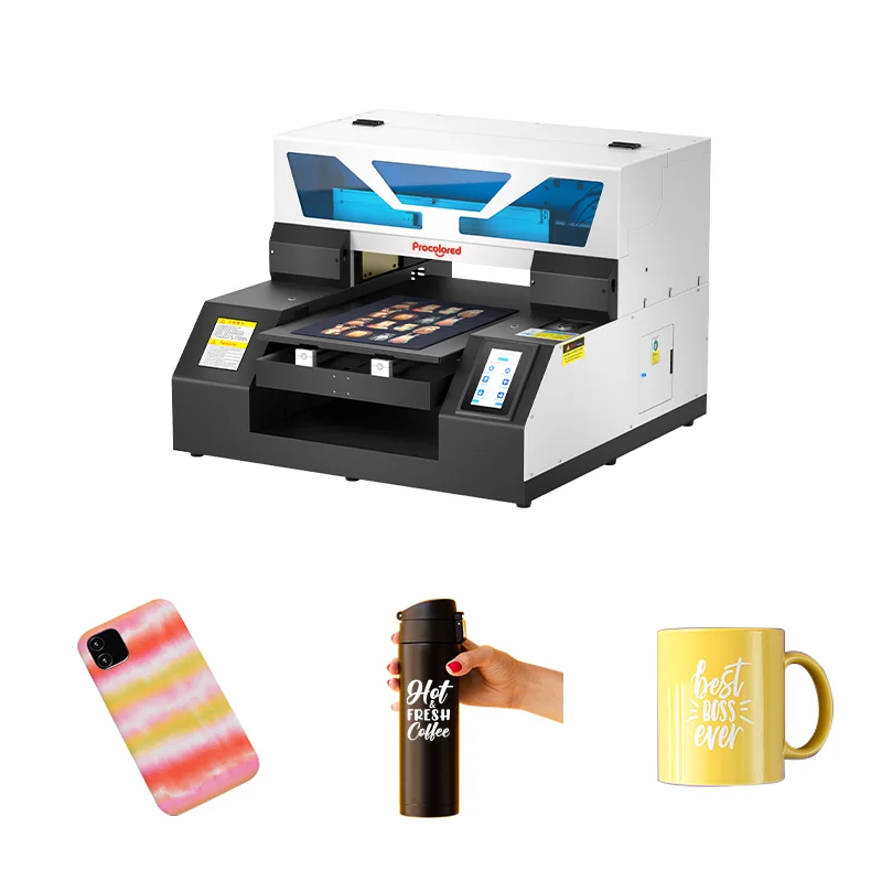 Fast Print Speed ID Card Printer Impresora 3d Digital Printing Cup Machine A3 A4 UV Printer For Small Business