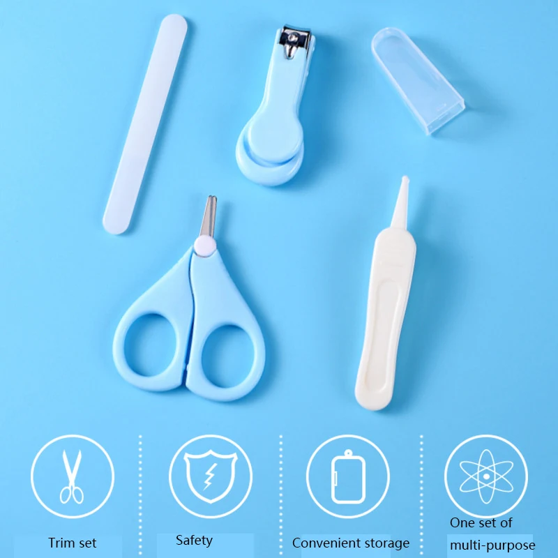 4 Pieces Baby Nail Care Set Newborn Baby Nail Clipper Kit Baby Nail Cutter