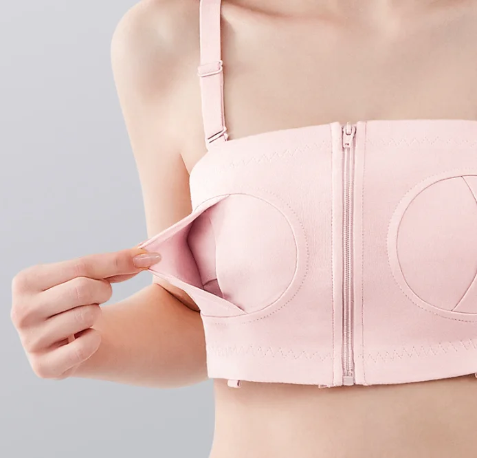 Maternity nursing bra Fashion pregnant mother hands free no steel ring breast pumping