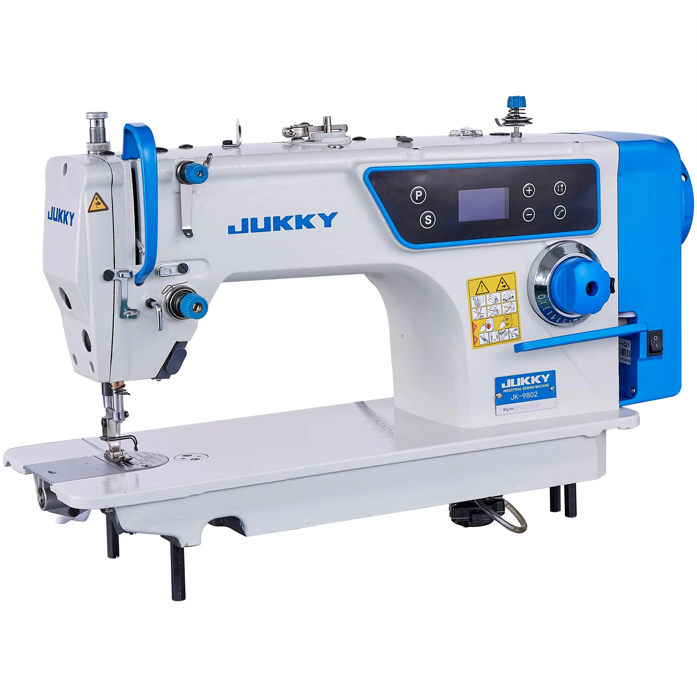 JK9802 High-Speed Automatic Lockstitch Industrial Sewing Machine Direct Drive Computerized Garments Leather New Condition