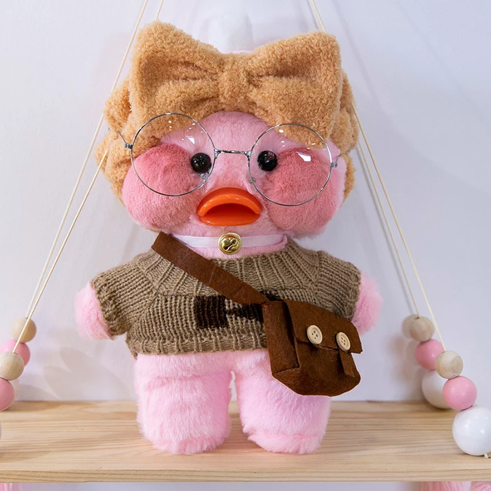 2021 custom Cartoon Cute  Cafe Duck Plush Toy