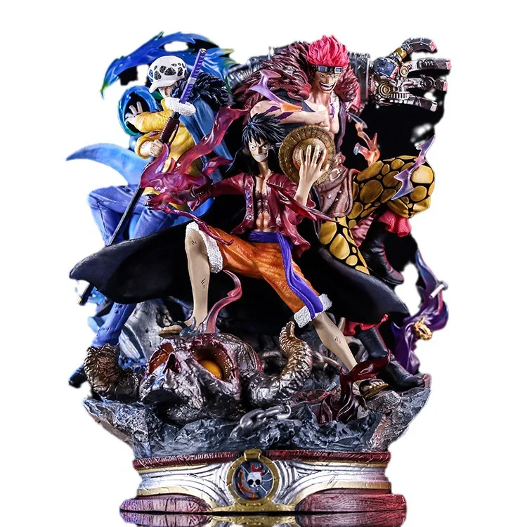 Wholesale Customized PVC Resin High Quality Large Size Model Collection Gift One Pieced Law Luffy Kid Anime Figures Toys Crafts