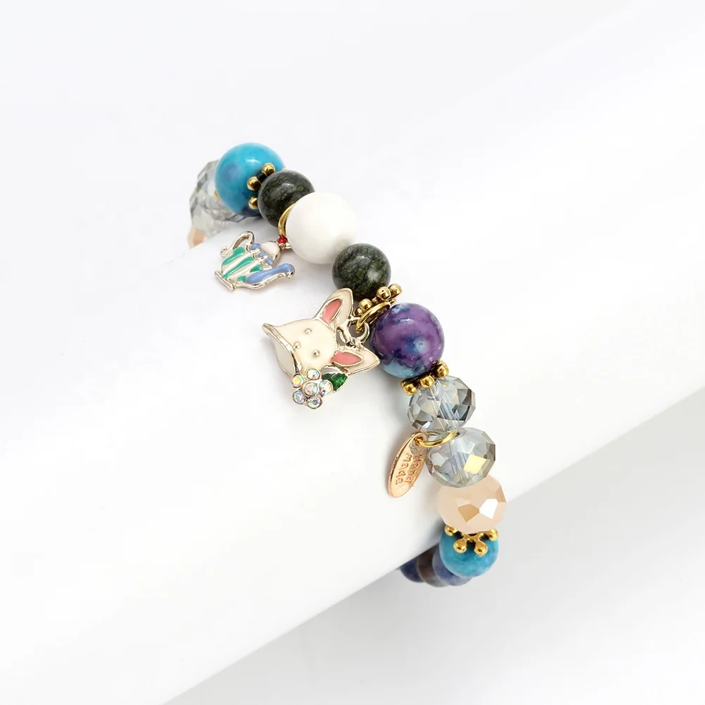  New Lady Devil Eye Bracelet Lucky Blue Bead Charm Holiday Religious Beach Jewelry Couple