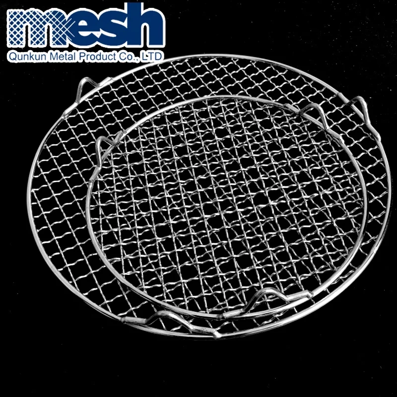 Food Grade Outdoor Barbecue Grill Wire Mesh Stainless Steel Multifunction Chicken BBQ Grill grates bbq round grill