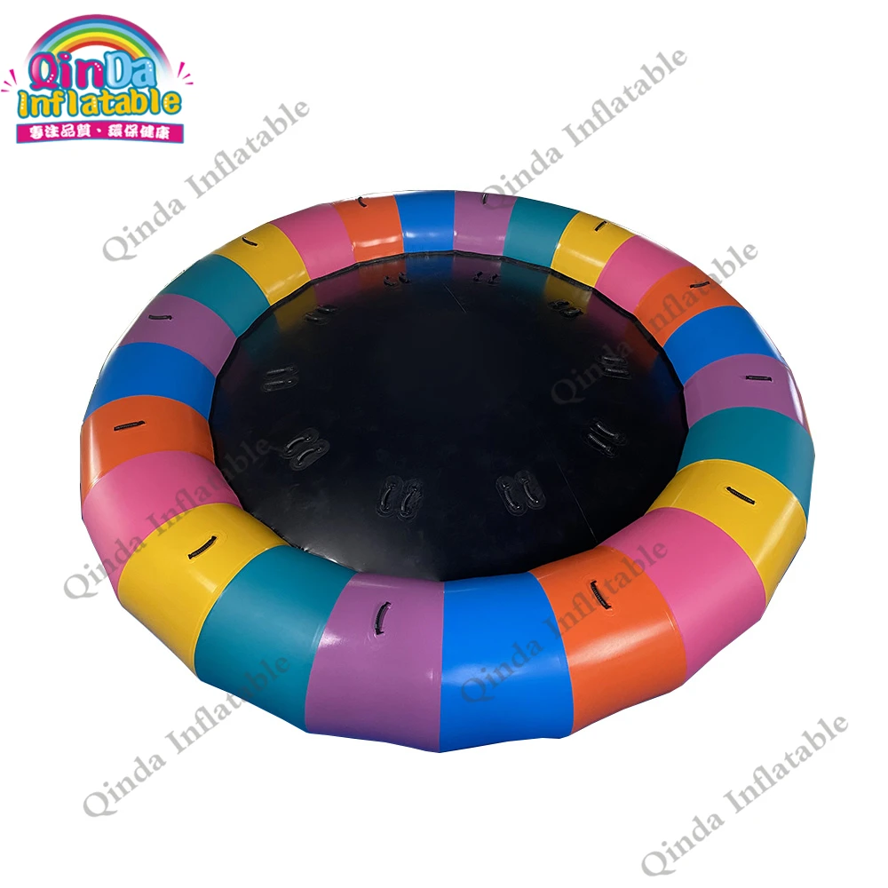 5m durable inflatable flying tube floating saturn inflatable disco towable boat for water sport