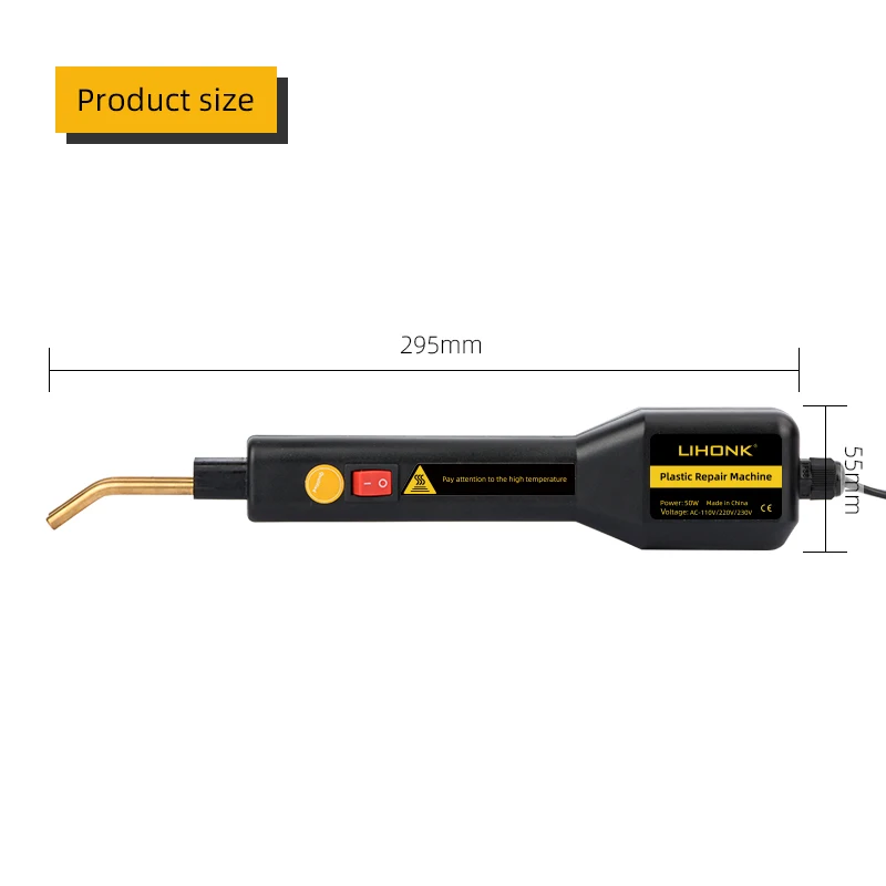 LK502-1 handheld hot staples plastic welding gun nails soldering tool spot welder for auto bumper repairing 50W