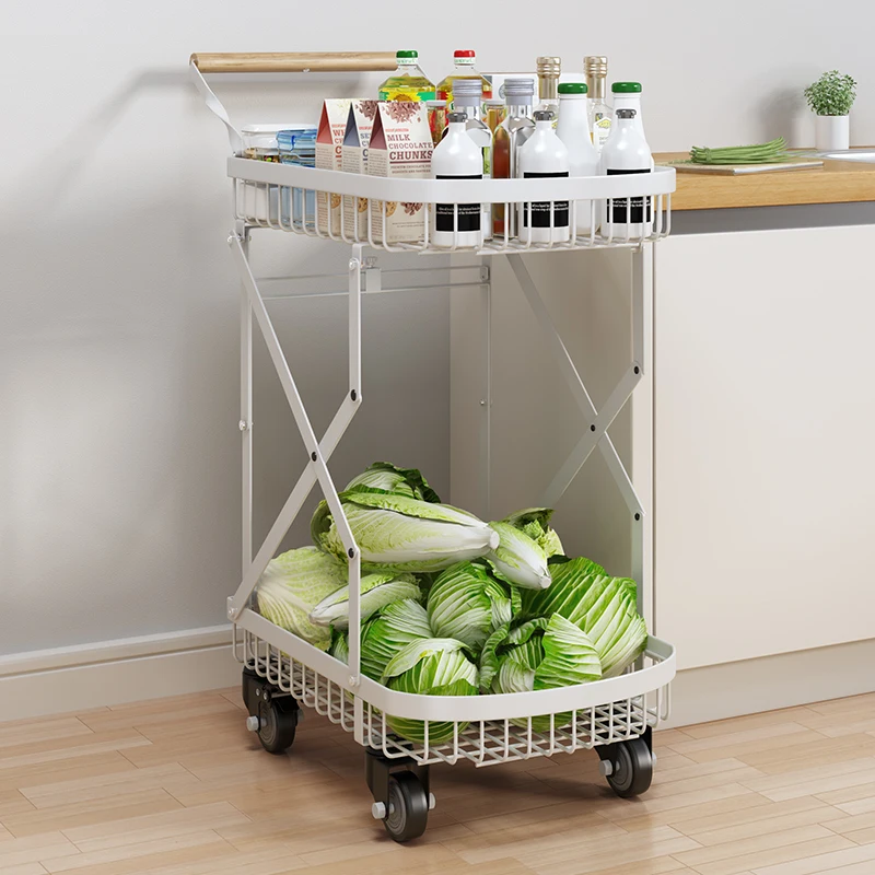 Multi functional foldable metal shopping cart for household and supermarket use