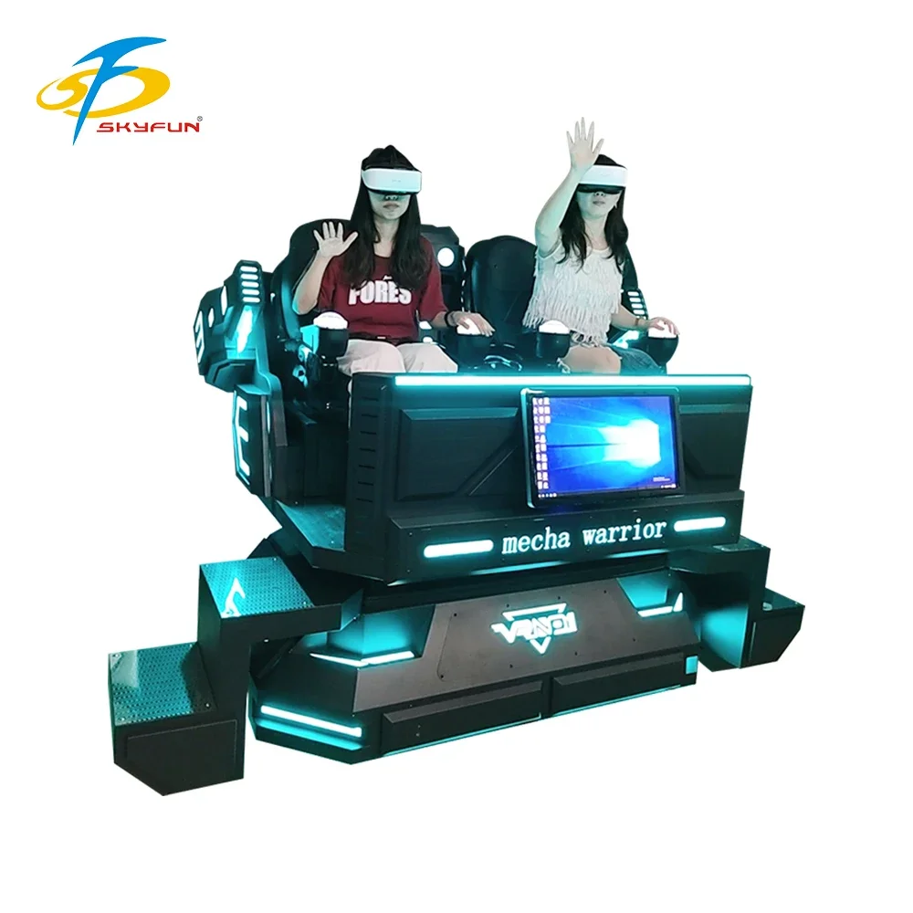 9D VR Cinema 2 Seats 3D Motion Chair Virtual Reality Simulator Game Simulator Machine