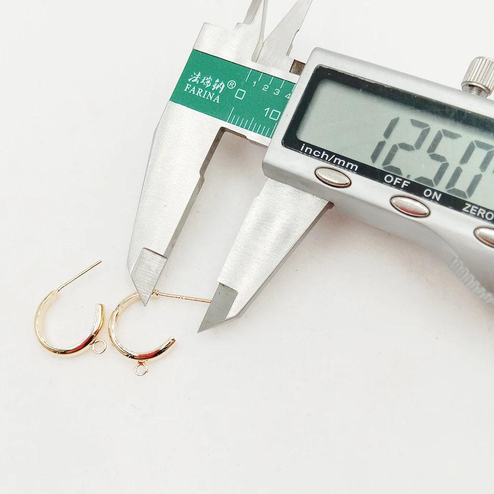 bulk price 100% real 925 Sterling Silver stud Jewelry Findings drop earring hook, DIY Earrings Accessories,moon shape