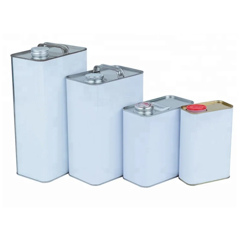 4 Liter/1 gallon F-Style square tinplate metal paint can paint containers engine oil cans