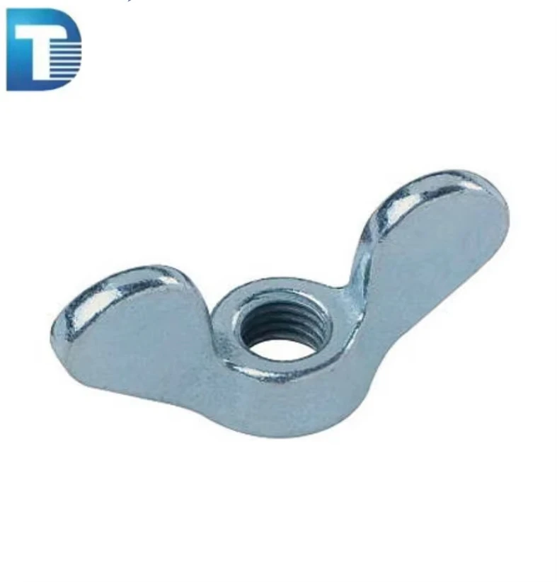 M14 M16 M18 Grade 4.8 8.8 10.9 12.9 Gal Steel Q235B Q235 Zinc Plating Edged Square Wing Round Butterfly Wing Nut DIN314 DIN315