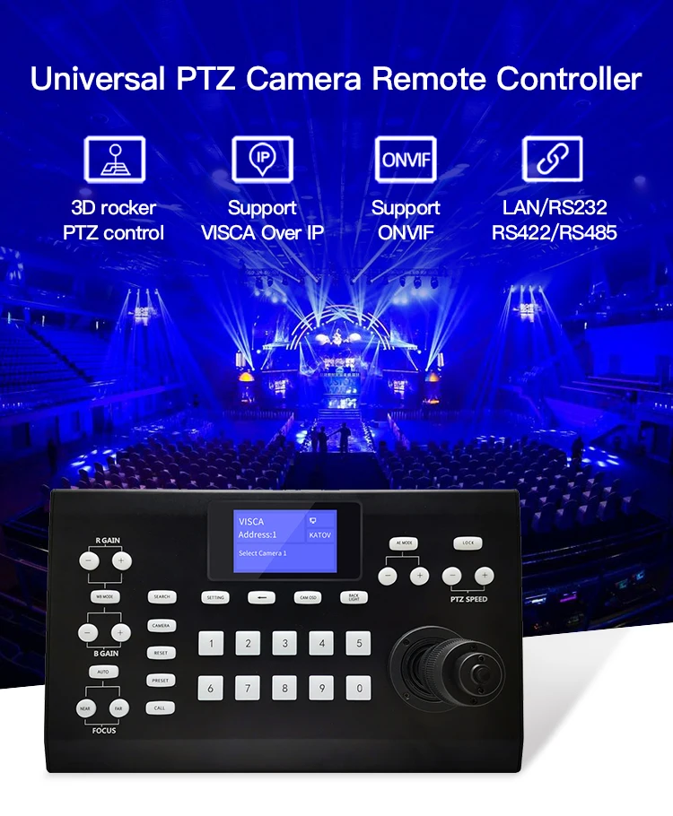 R31  vMix console Switchboard Controller RS232 RS485 Control PTZ camera  live broadcast video mixer switcher