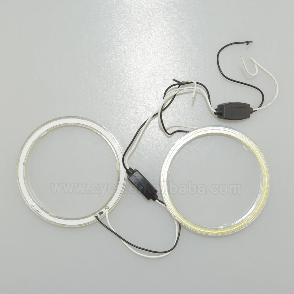 90mm 66led Super bright 12V Universal COB angel eyes ring for car SMD led angel eyes