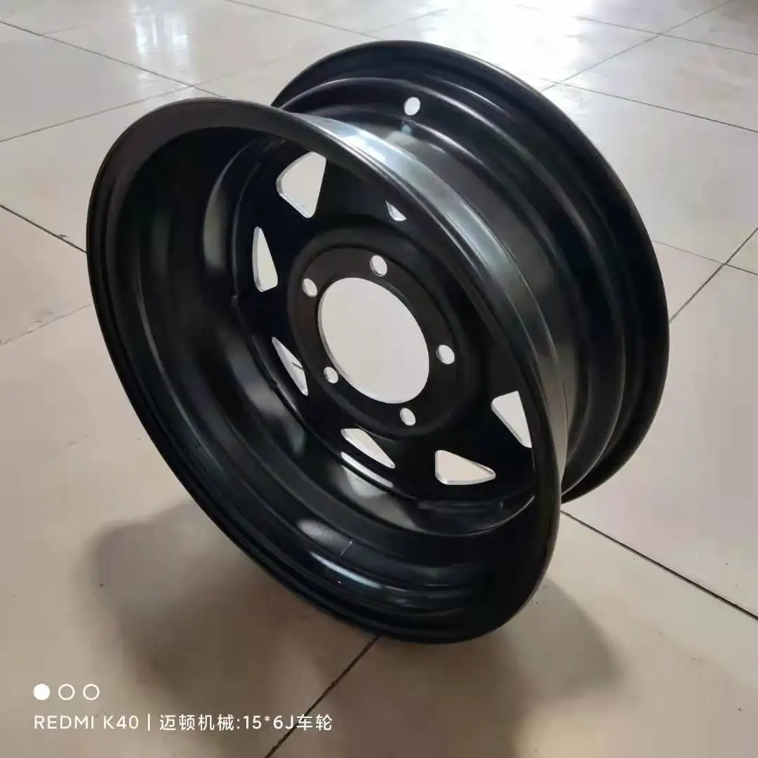 Caravan and boat trailer steel wheel rims and tires 15X6j 5*112PCD steel wheels and 195R15C tires assembly for travel trailer