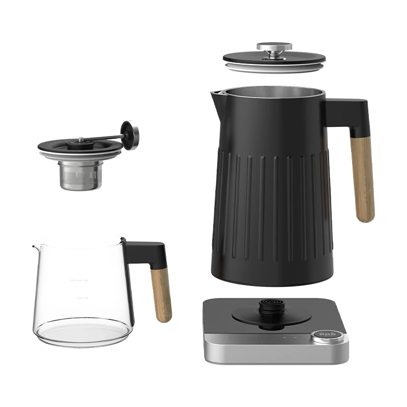 Hotsy Small Portable Stainless Steel Kettles And Teapot Double Samovar Turkish Tea Pot Electric Water Kettle With Temp Control