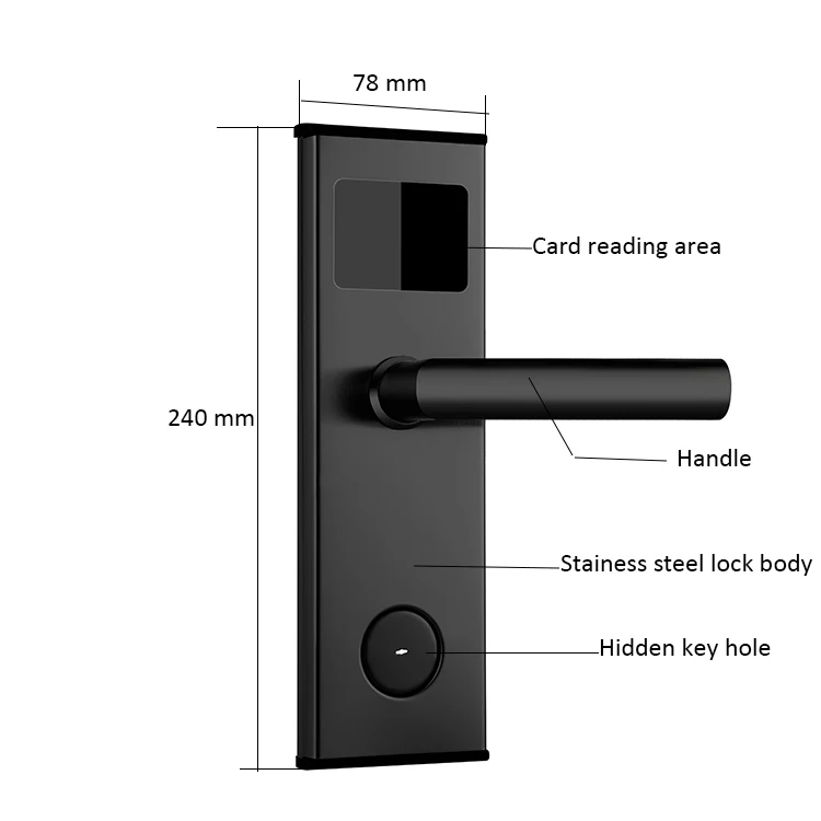 Goking Chinese lock manufacturers security door lock smart keyless european standard hotel room rfid card smart lock