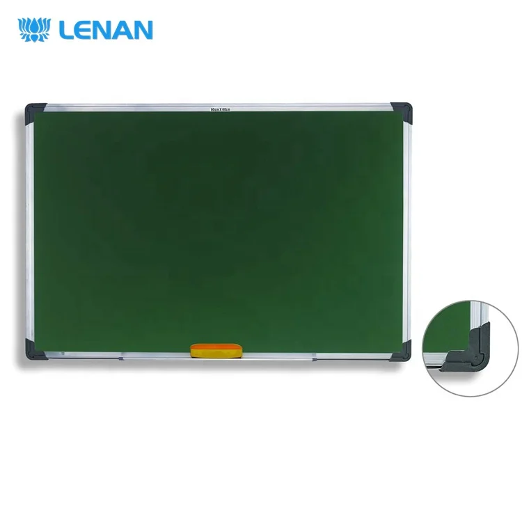 
Magnetic double side school classroom office aluminium frame dry erase whiteboard decorative writing black chalk green board 