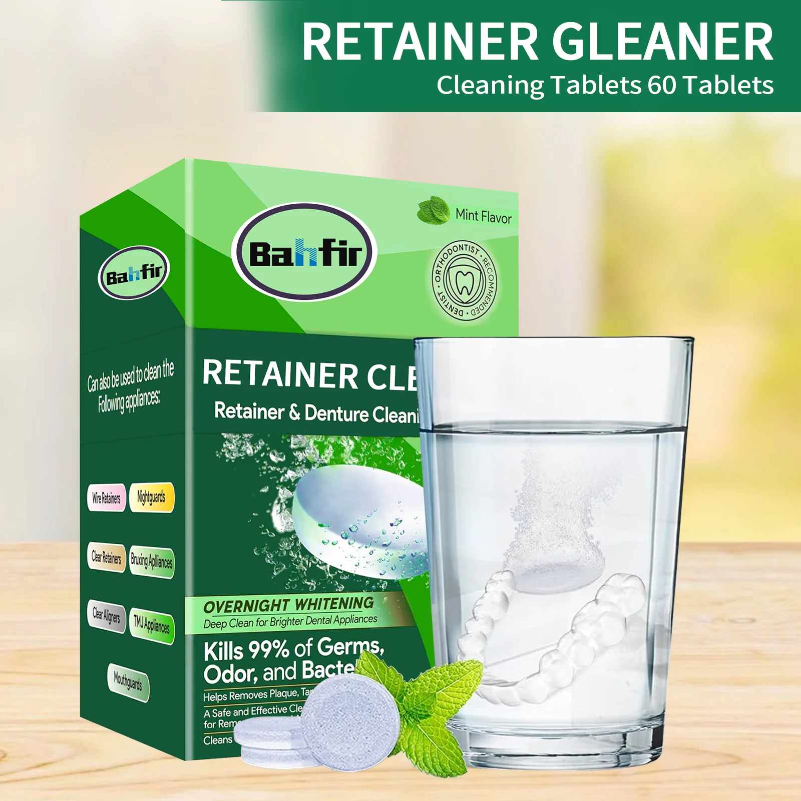 Oral Care Breath Freshening Dental Cleaning Tablets