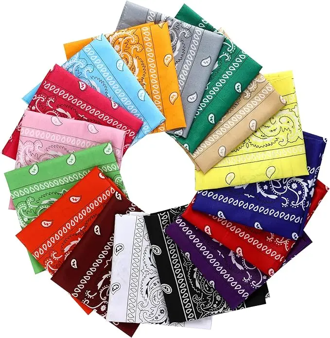 custom bandana with logo promotional oem china wholesale custom ethnic hot sale cotton printed bandanas scarf