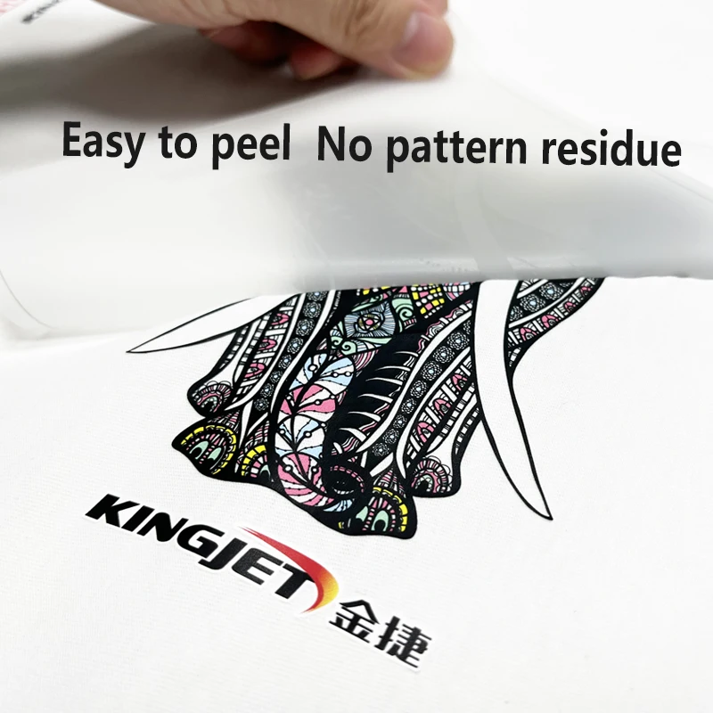 Hot peel 33cm dtf pet film roll dtf transfer paper film