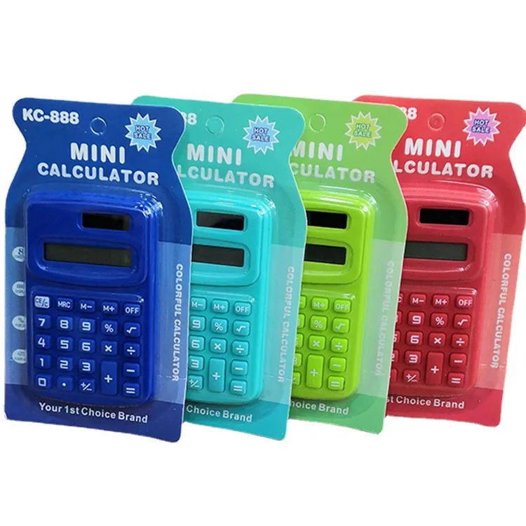 Best wholesale Cheap promotion gifts colorful mini electronic pocket Calculator 8 digits General Purpose Calculator