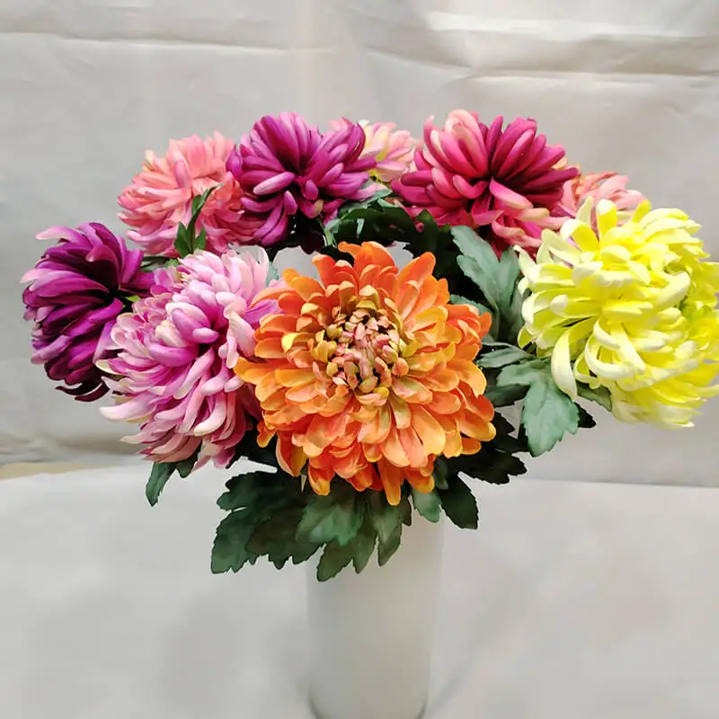 Sen Masine fake flowers real touch Artificial Chrysanthemum for Artificial Chrysanthemum Table Floral centerpieces
