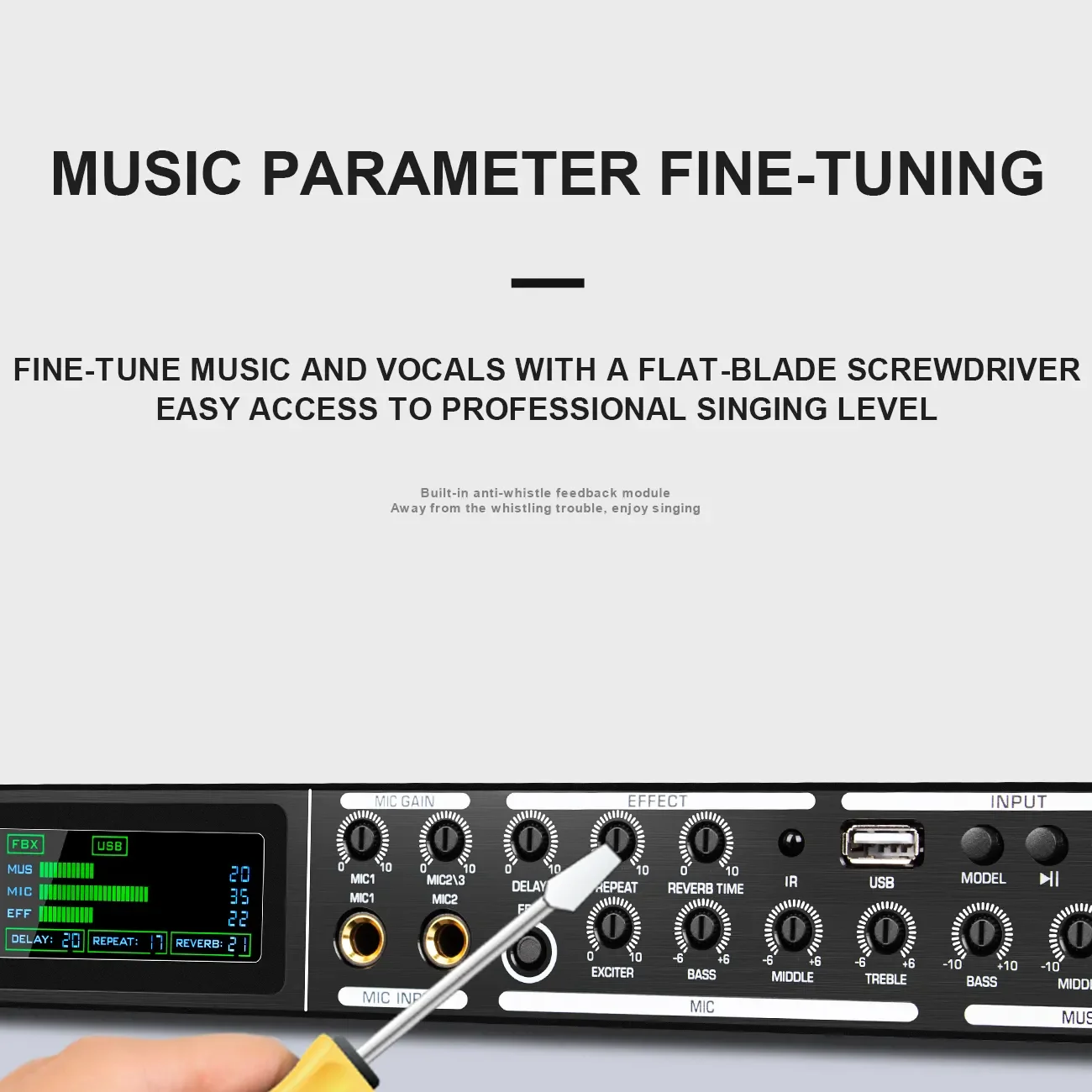 FBX-4 Stage Performance dj Equipment Effect Sound Professional Digital Speaker Audio DSP Processor