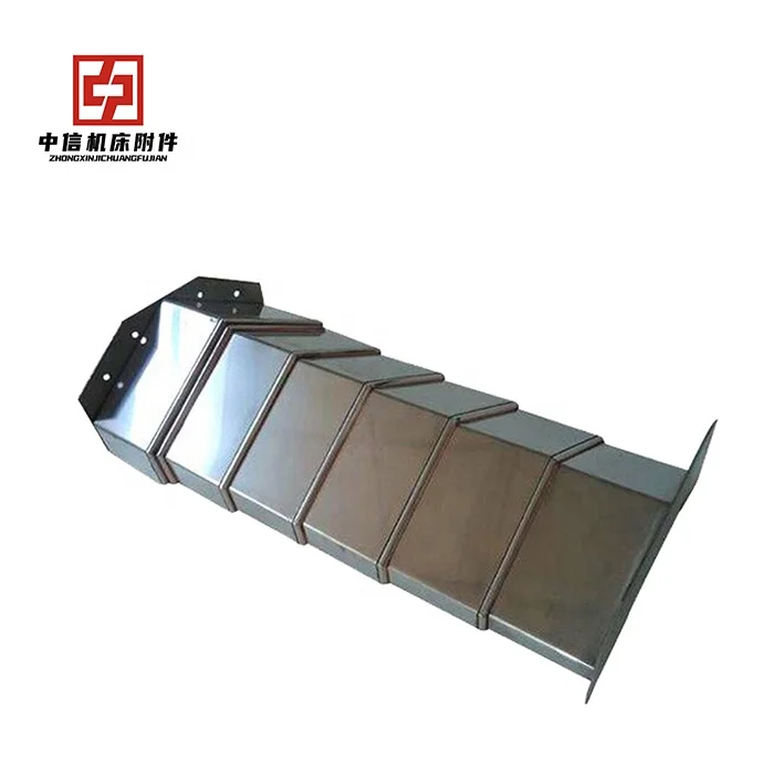 China Factory Manufacturing Steel Plate Cover Telescopic Bellow Cover For Protect Guide Way