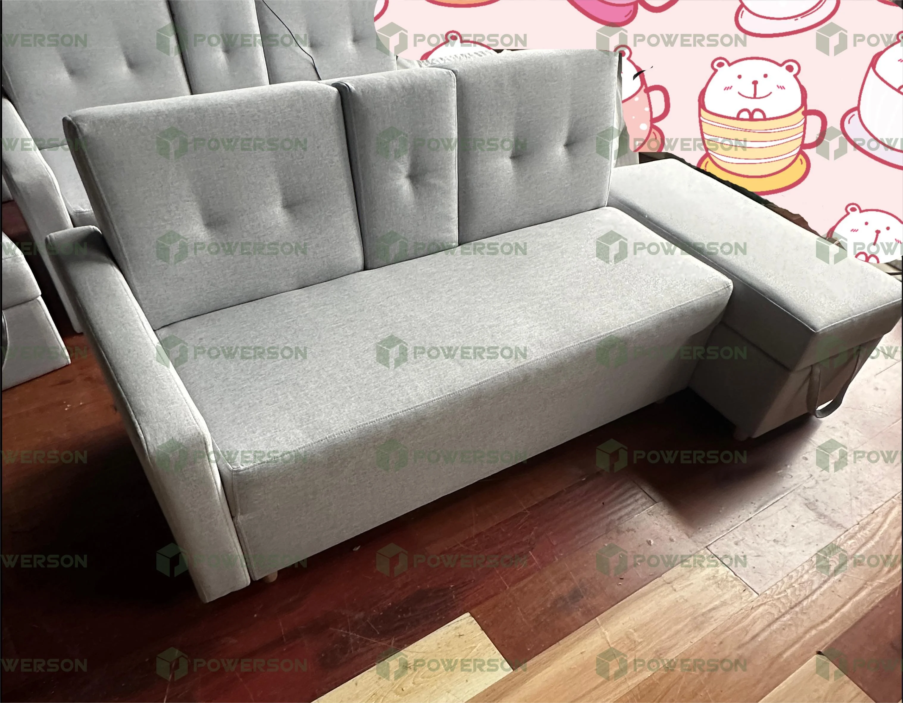 sofa cama matrimonial steel frame modular sectional 2 in 1 ottoman combo bed and sofas with storage box and USB charging