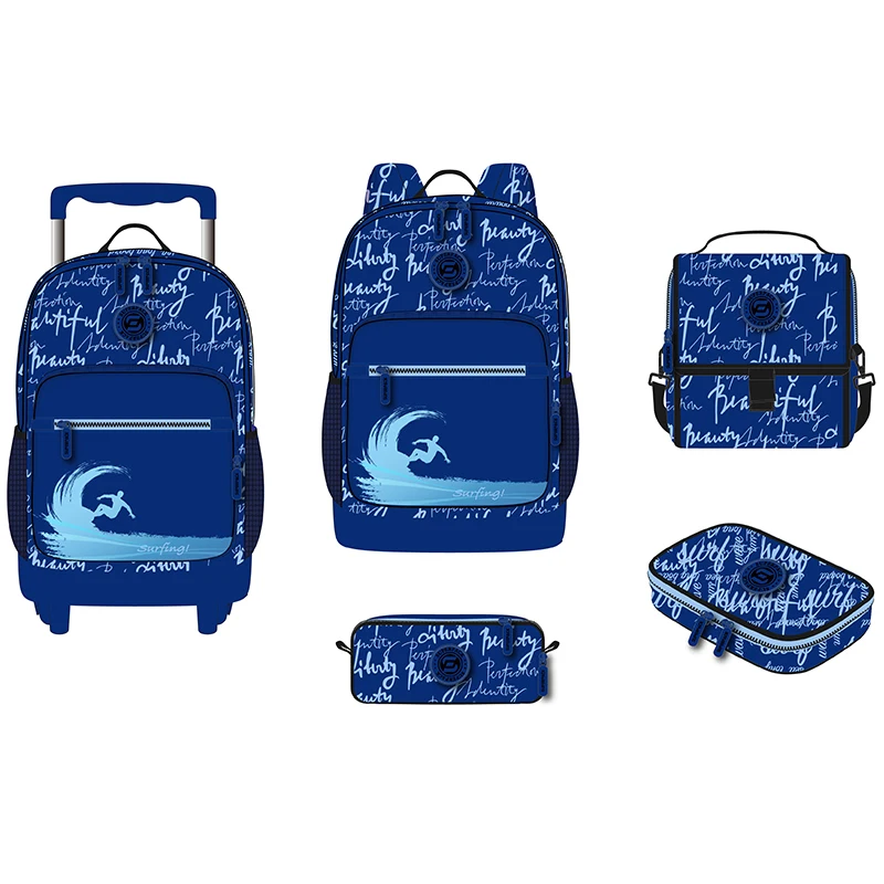 Durable Portable Fahion Rucksack School Bag Unisex Bag School Stylish Student Backpack Girls Trolley School Bag