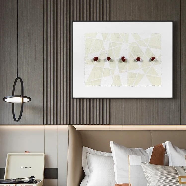 High Level Design Hand-Painted Canvas 3D Effect Wall Art for Home Decor Framed Hanging Interior Accessories Abstract Paintings