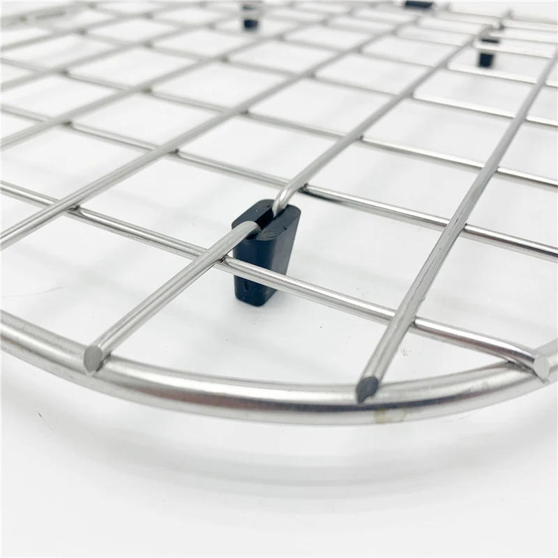 Round Corner Aluminum Kitchen Sink Grids Protector With Bumper