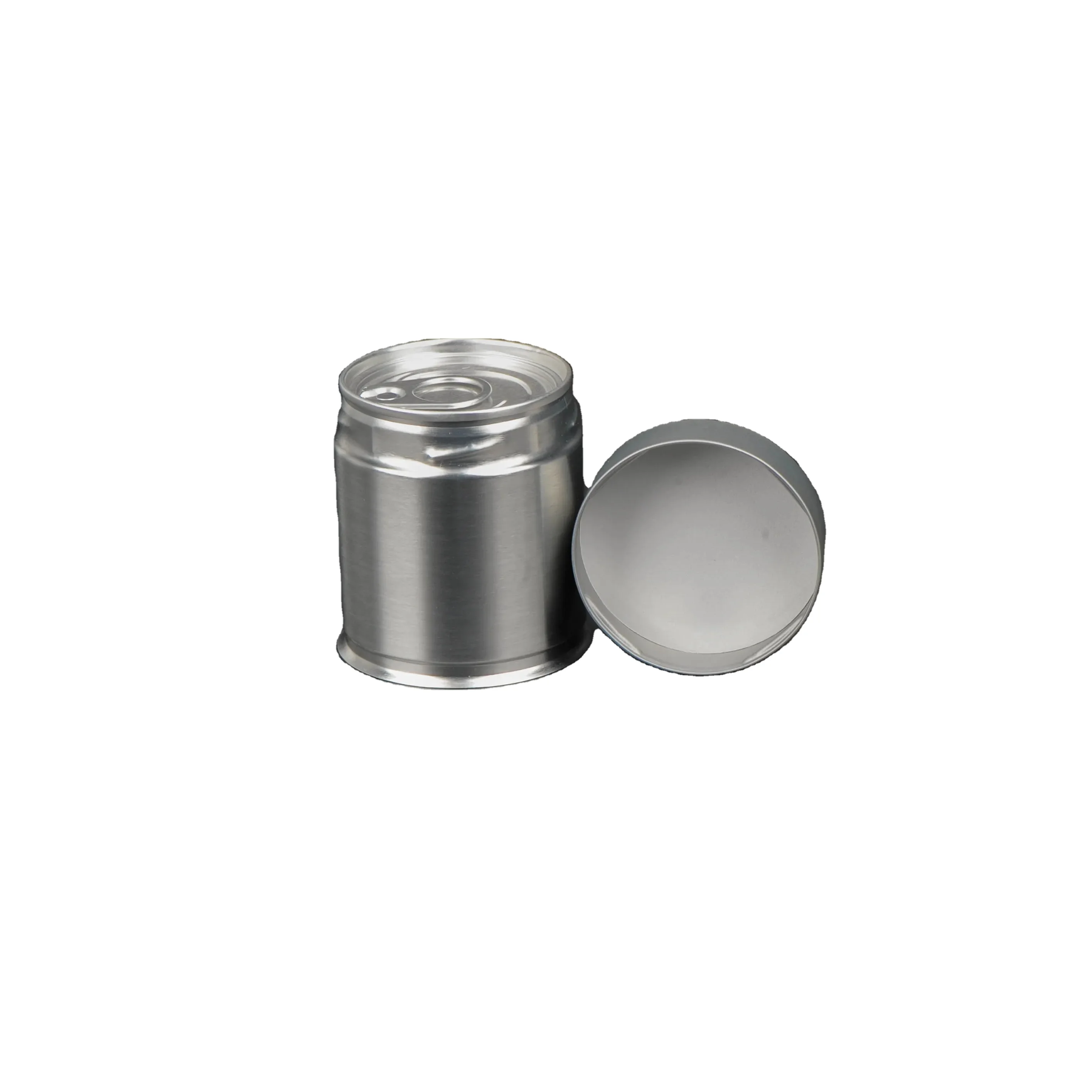 Food Grade Matcha Tea Powder Packaging Metal Box Canister Round Airtight Can Metal Tea Tin