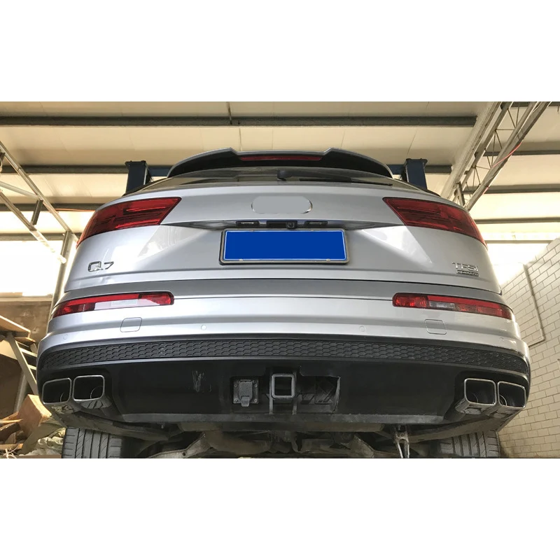 Stainless Steel Exhaust Tip Cover Muffler Exhaust Muffler Tip  For AUDI SQ7 Q7 2016-2022 Muffler Tailpipe Tips