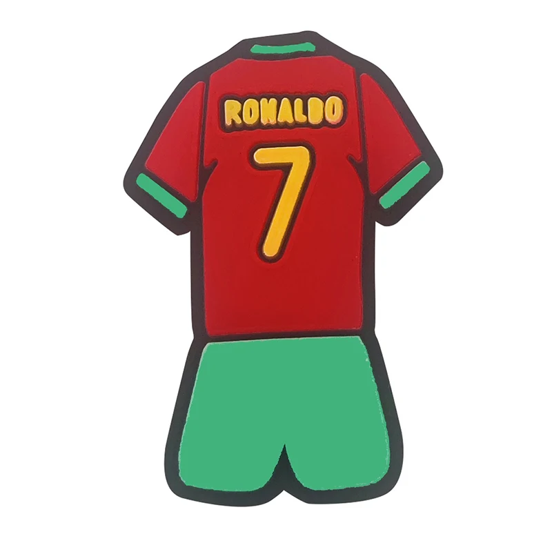 Wholesale Custom Jersey Shoe Accessories Decoration Buckles Sports Football Soccer Star Shoe Charms Shoe Charm For Men Boys Fen