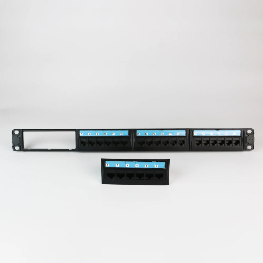 Сетевая коммутационная панель UTP Cat6A 24 порта