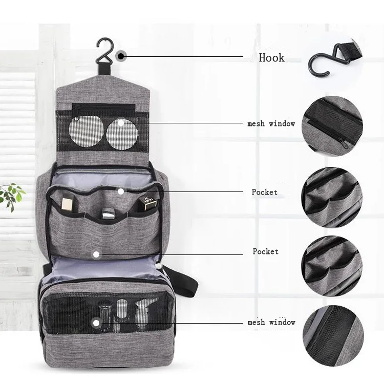 Wholesale New Style big capacity travel ticket portable OEM&ODM cosmetic wallet bag