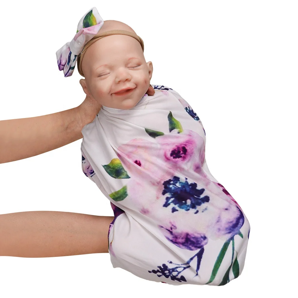 Smily D Type Soft 17.5 Inch 44Cm Full Solid Silicone Sleepy Closed Eyes Reborn Baby Girl For Small Kids Toy 2.8Kg 6.1Lbs Weight