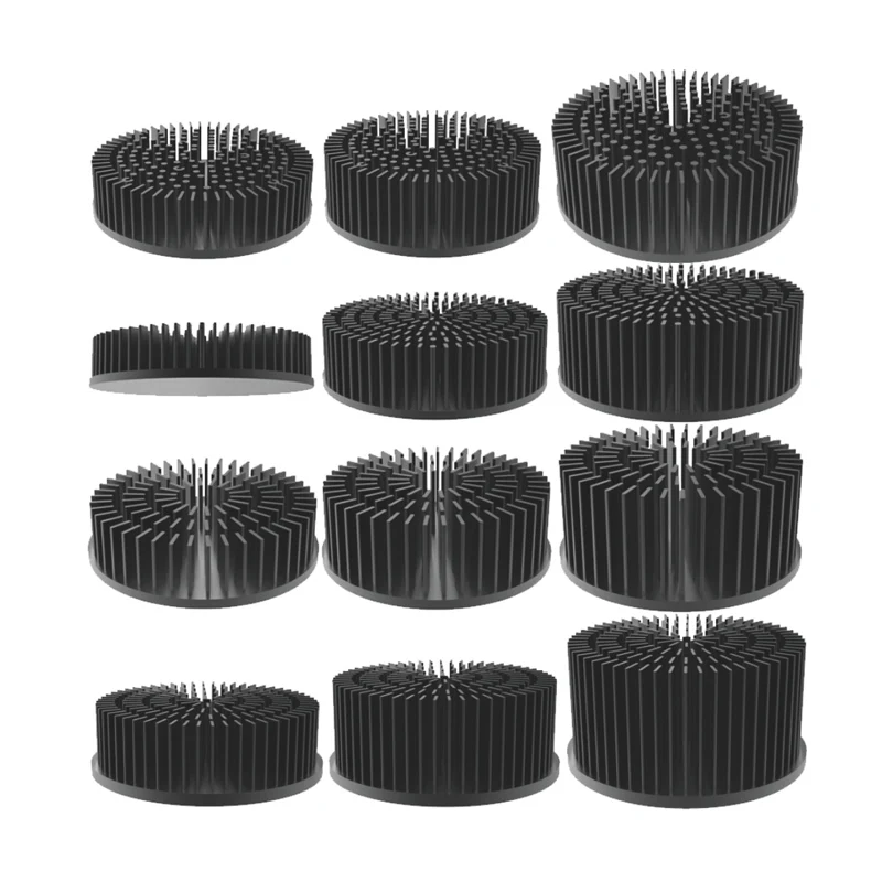 Oem Aluminium Square Heatsink Aluminium Extrusions Round Shape Heatsink Aluminium Profile