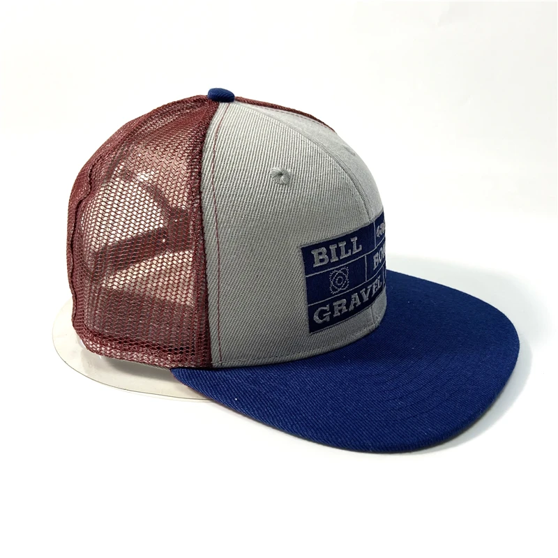Wholesale Price Trucker Hats High Quality Snapback Competitive Price Snapback With Patch Flat Bill Mesh Snapback Cap Trucker Hat