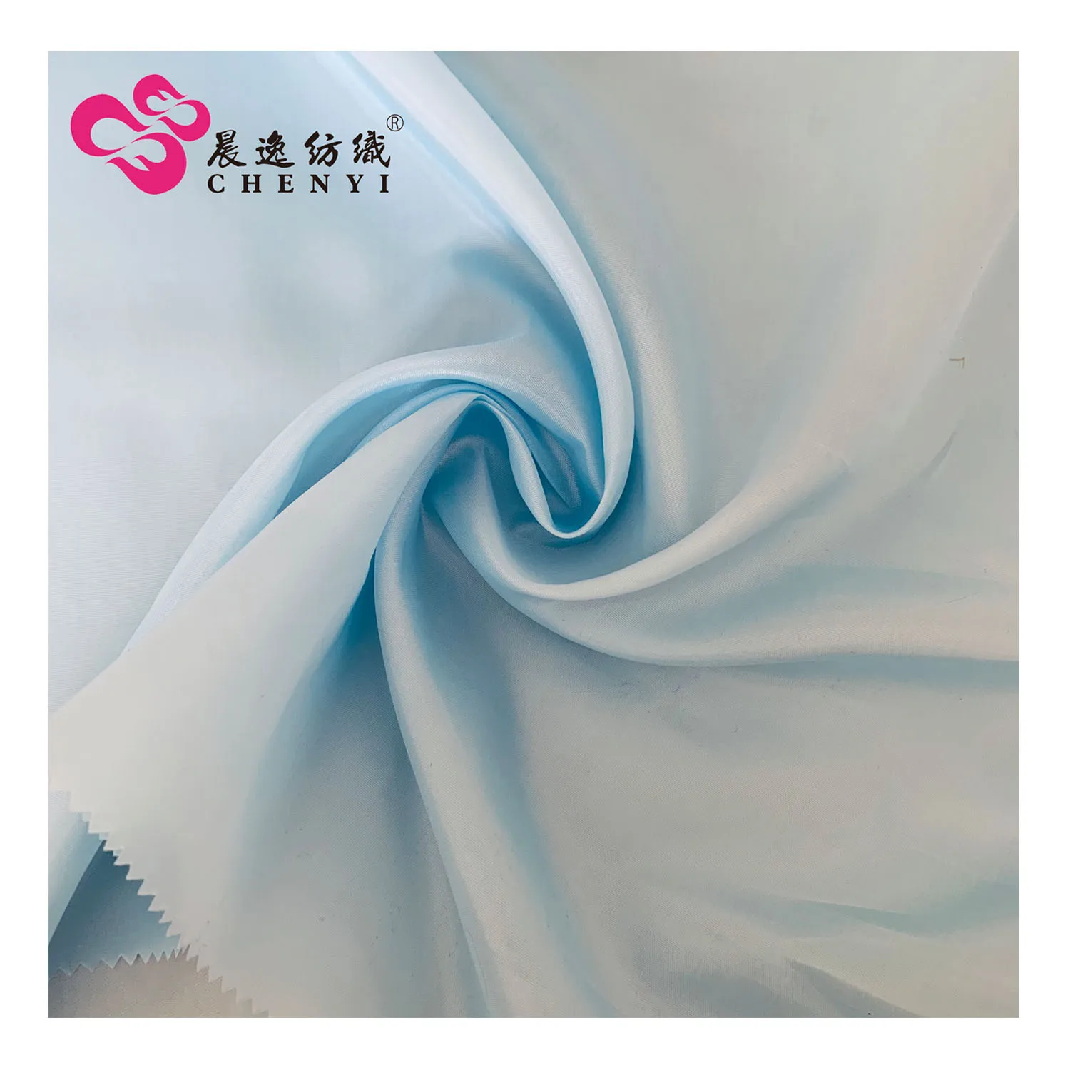 190T Black Blue Polyester Taffeta fabric for Lining